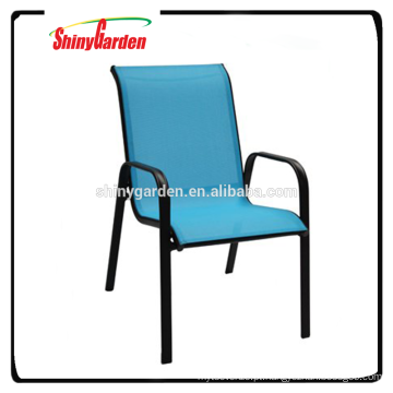 Cadeira lateral de aço empilhável confortável Shinygarden